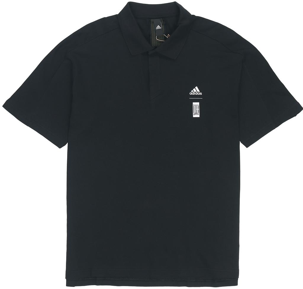 Adidas Polo Shirts Men's Black Polo Collar Moderate Straight Fit HE5164