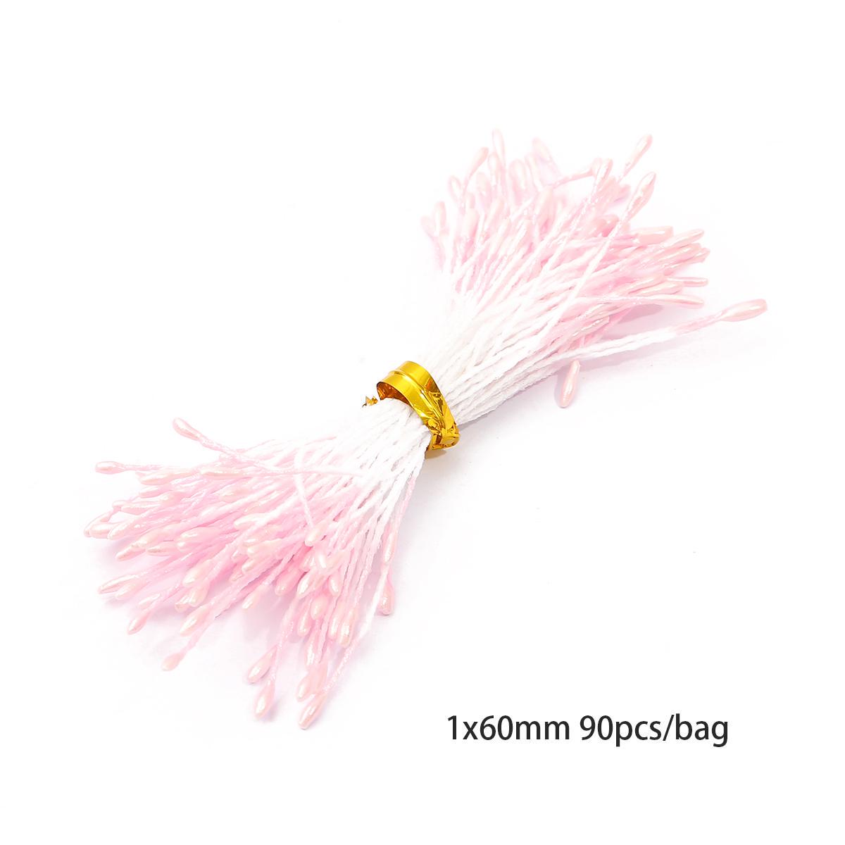 

Розовые тычинки для создания искусственных цветов, венков, поделок или элементов декора 01