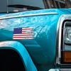 Vinyl Decal Sticker with Distressed United States Flag Print for Laptops Water Bottles Cars Windows