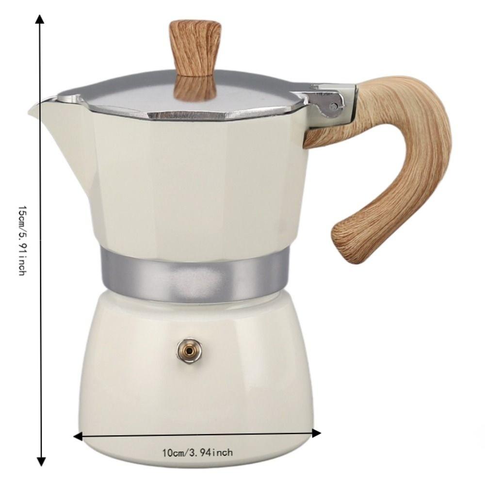Octagonal Moka Coffee Pot Aluminum Stovetop Espresso Maker Hand Brewing Coffee Maker Home Use
