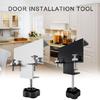 Door Install Locator Carpentry Framework DIY Support Arm Cabinets Frame Mounting Jig Cupboard Mounting Clamp