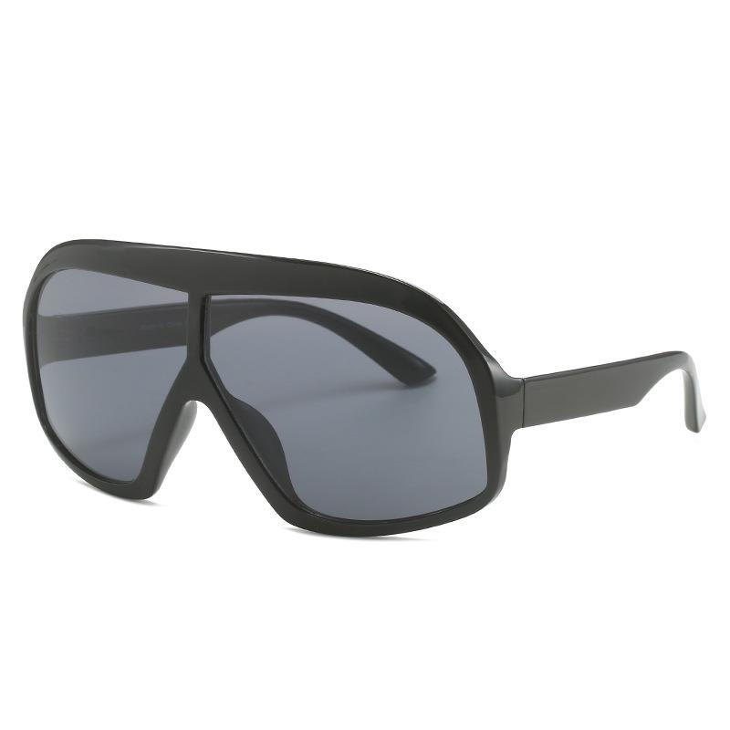S2132 Large Frame Hip-Hop Sunglasses - European & American Style