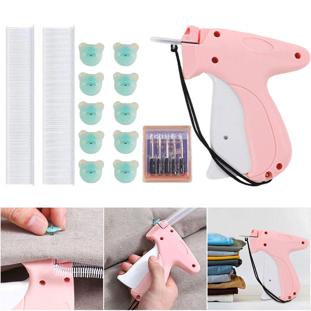 Price Label Gun with 6 Needles Mini Stitch Gun Stitch Hemming Gun Tagging Stitch Tool Sewing Machine for Clothes Socks Hats