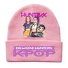 Kpop Demon Hunters Children Knit Beanie Cute And Charming Cartoon Printed Warm Cap Designed for Girls Fall Season Cold Season Outdoor Sports Birth