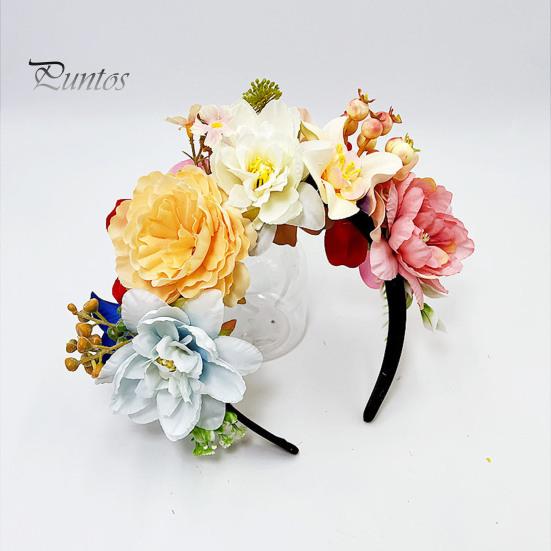 Decorazione di Fiori Imitazione Cerchietto per Capelli Design Elastico Viaggio Festa Fascia Vari Stili Cerchietto per Capelli Floreale Copricapo Accessorio Affascinante