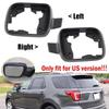 For Ford Explorer US Model 2011- Car Rearview Mirror Rain Eyebrow Protector Cover Rainproof Frame Mirror Replacement Part