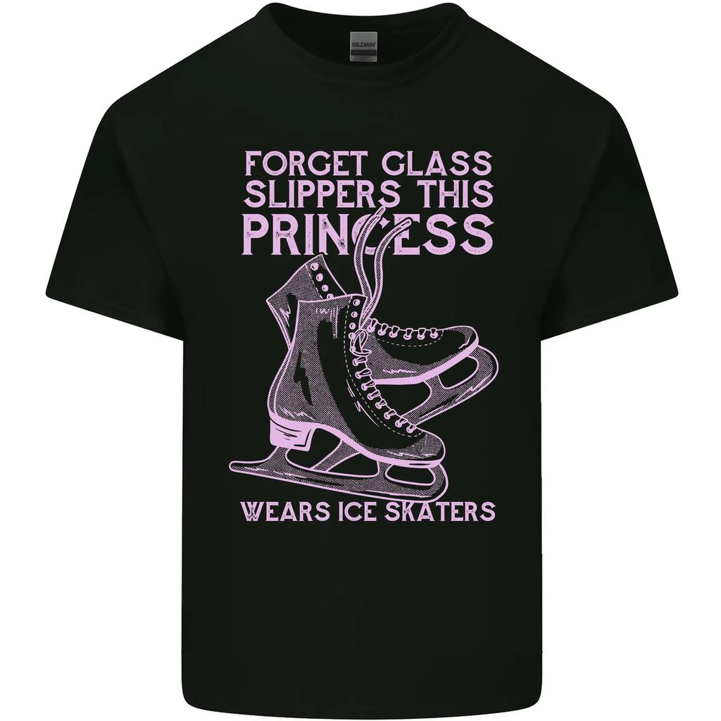 Lustiges Skater-Mädchen Dieses Prinzessin trägt Schlittschuhe Kinder T-Shirt Kinder