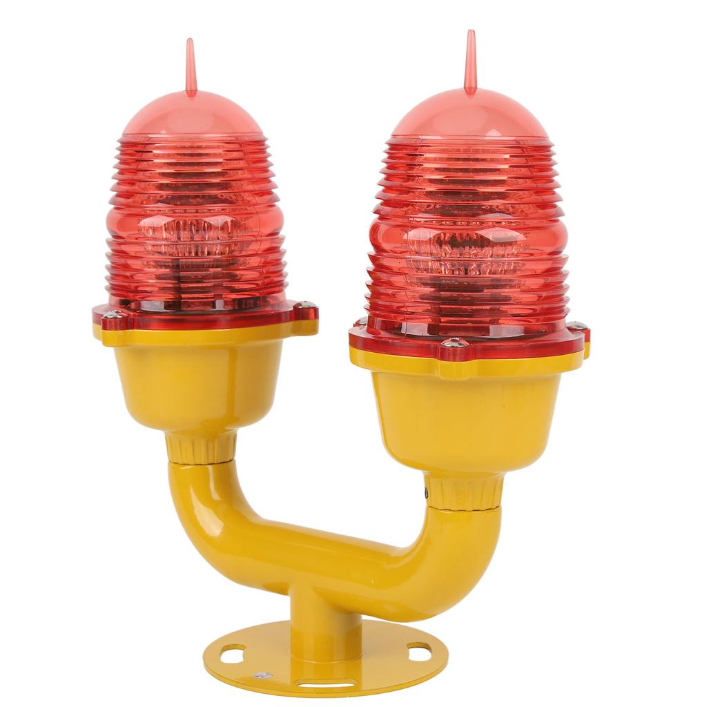 Marine Beacon Light Marine LED Strobe Light Double Head Emergency Warning Beacon Lights Red