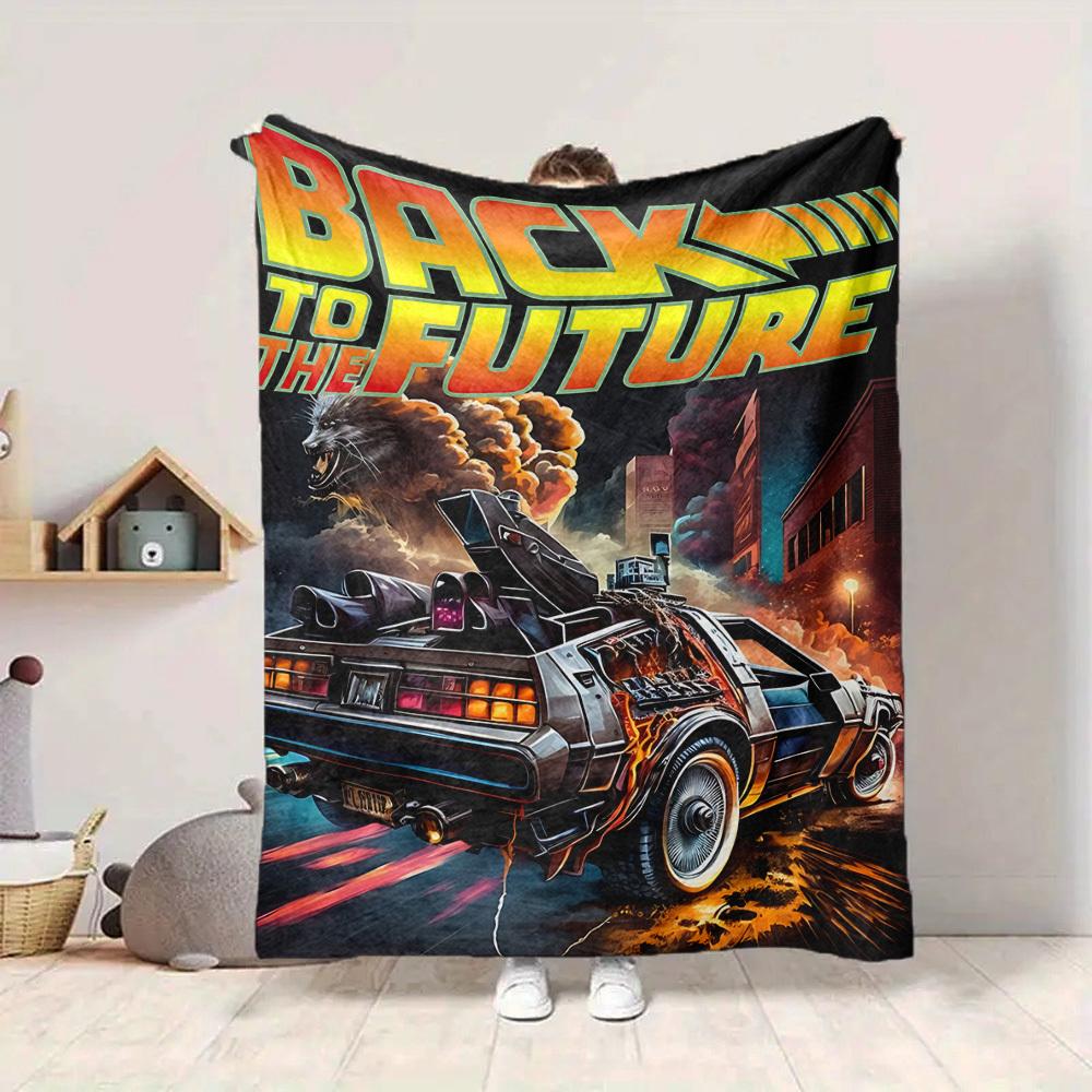 1PC Back to the Future Blanket, Throw For Sofa, Bed, Travel, Camping, Livingroom,
