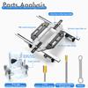 Woodworking Hole Drilling Guide Locator Cupboard Wood Door Grooving Positioner Hinge Holes Punching Locator Hinge Punching Jig