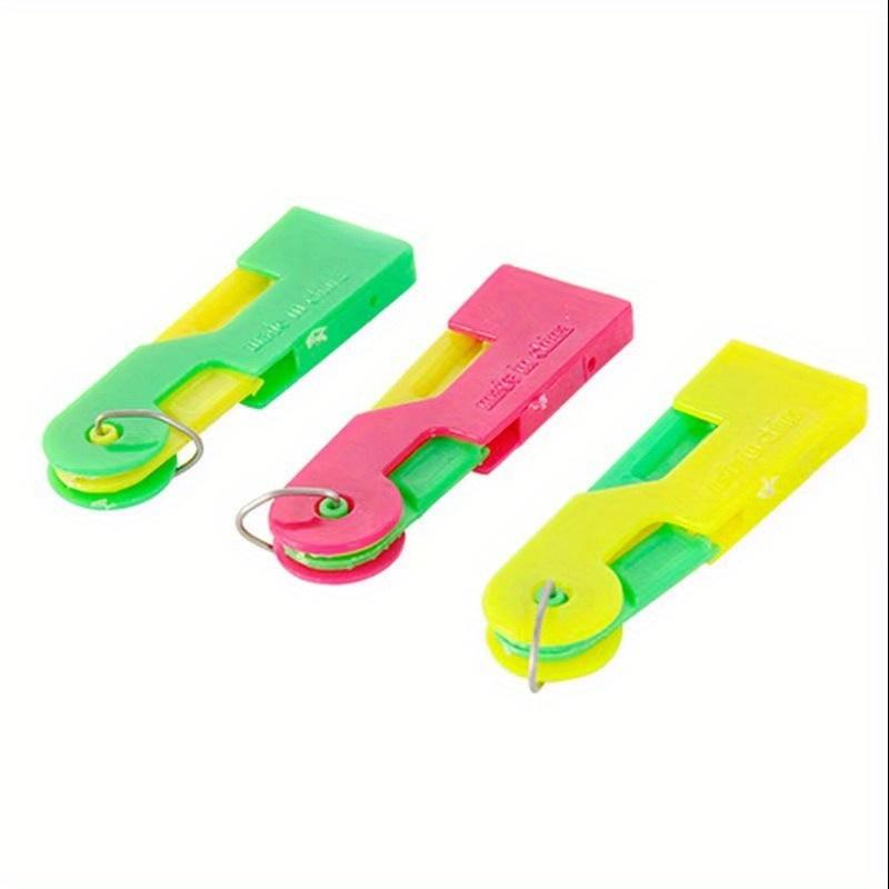 3pcs Automatic needle threader - Multi-functional plastic needle threader Sewing machine Thread threader random color