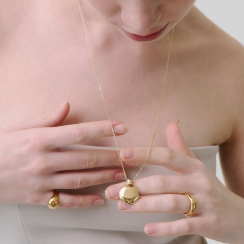 Salted Button Necklace