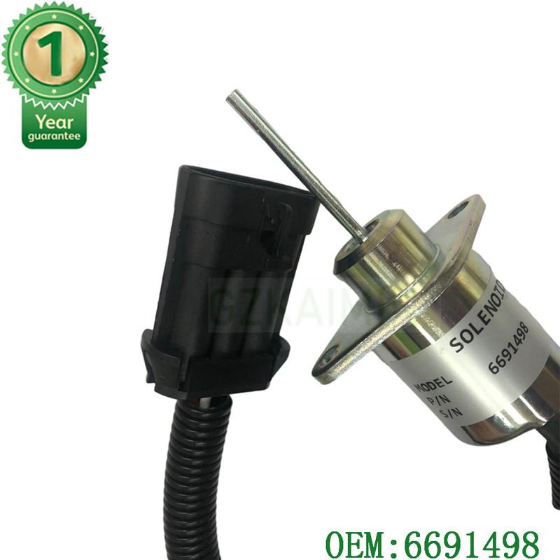 OEM 6691498 1503ES-12A5UC4S 1G925-60011 31143301-406 12V Fuel Shut off Solenoid For Bobcat S130 S150 S160 S175 S185 S205 S450