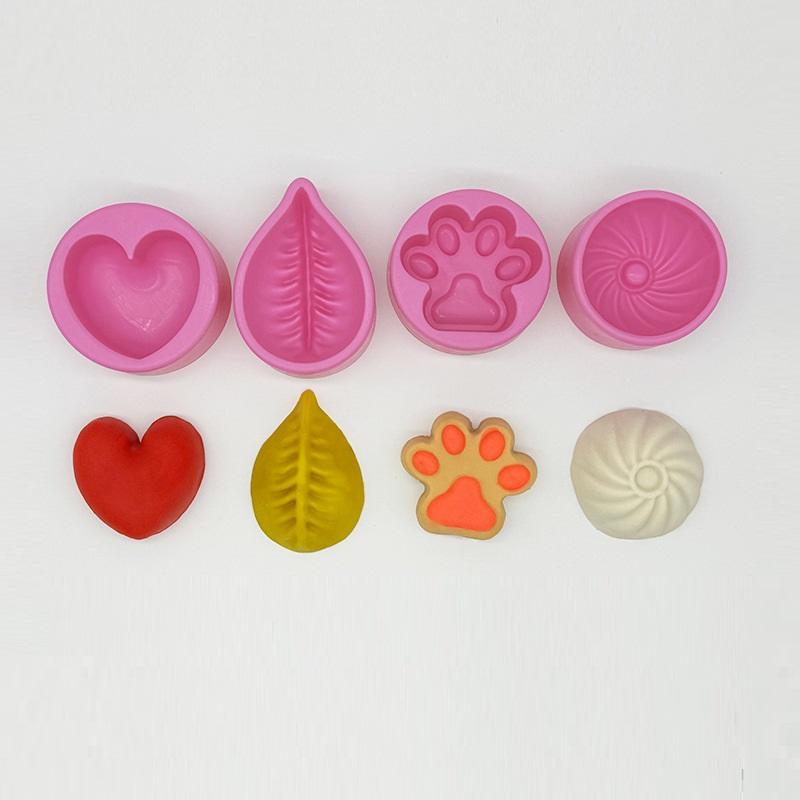 4 Pezzi Timbro per Panini del Festival di Metà Autunno - Stampo Tradizionale Cinese per Panini Pressa per Ravioli Produttore di Dim Sum Stampo in Plastica Fatto in Casa per Xiaolongbao