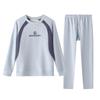 Herren Herbst Unterwäsche mit Fleecefutter: Teenager Schüler Winter Wärme Set