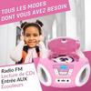 Lecteur CD Enfant - KLIM - Candy - Radio FM - Piles incluses - Lumières RGB