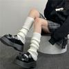 Women's Spring & Autumn Vertical Striped Knit Mid-Calf Socks - Warm, Stylish, Lolita JK Fashion