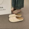 Niche hollow breathable bag head half slippers women's 2025 summer new models go out Roman style muller shoes