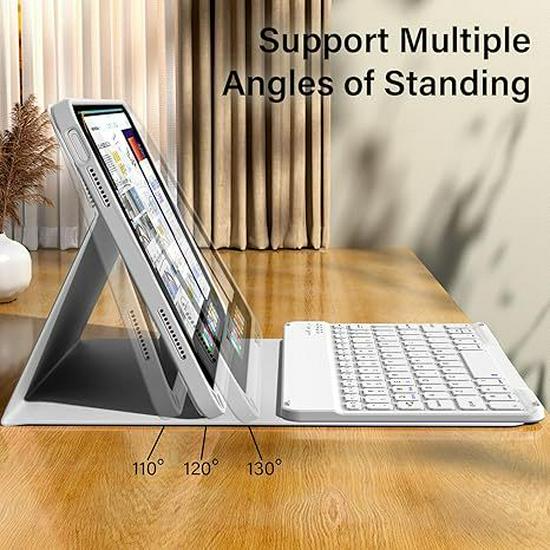 2025 Magic Bluetooth Keyboard & Silicone Case for iPad 11/Air11 - A16 Magnetic Detachable Leather Keyboard.