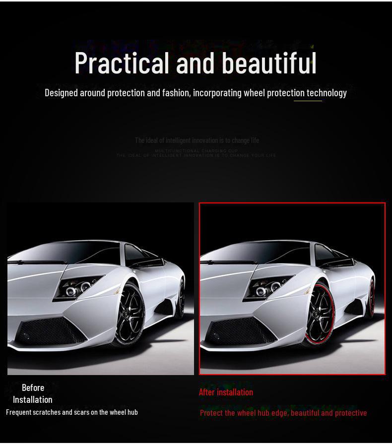 Benzi de protecție anti-coliziune și decorative pentru butucul roții auto