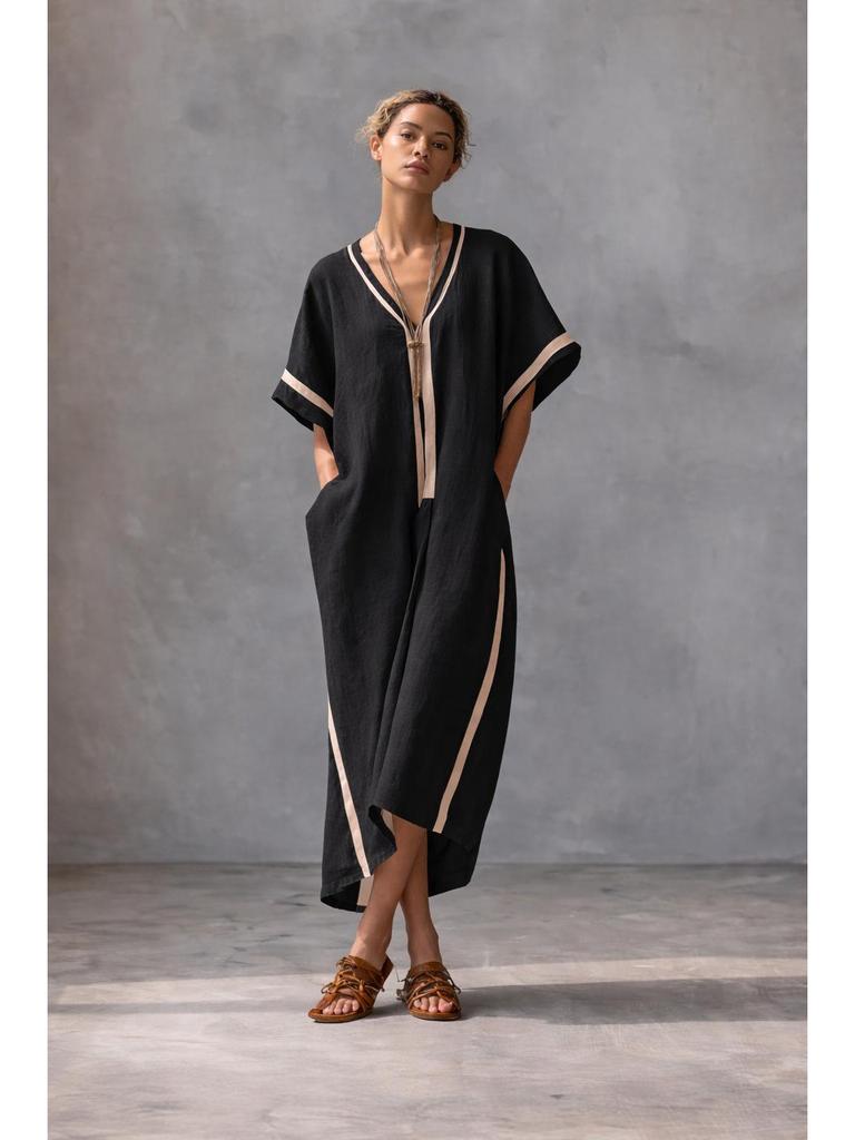 Damen Freizeit Langes Maxikleid mit kurzen Ärmeln - Neue Frühling/Sommer Kollektion