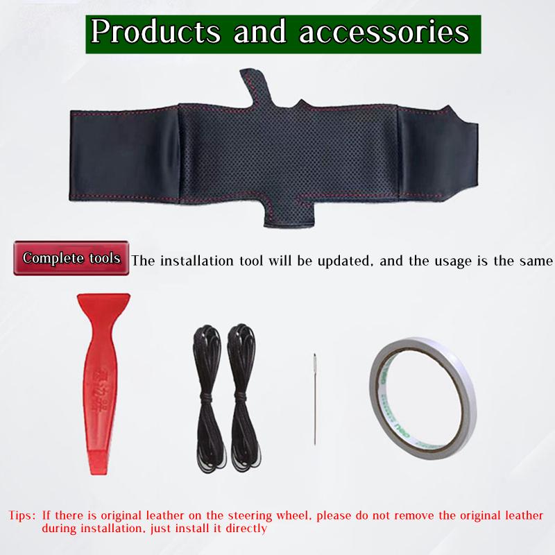 Car Steering Wheel Cover For Ford Focus 3 KUGA Escape 2012-2016 DIY Car Accessory ized Original Steering Wheel Braid