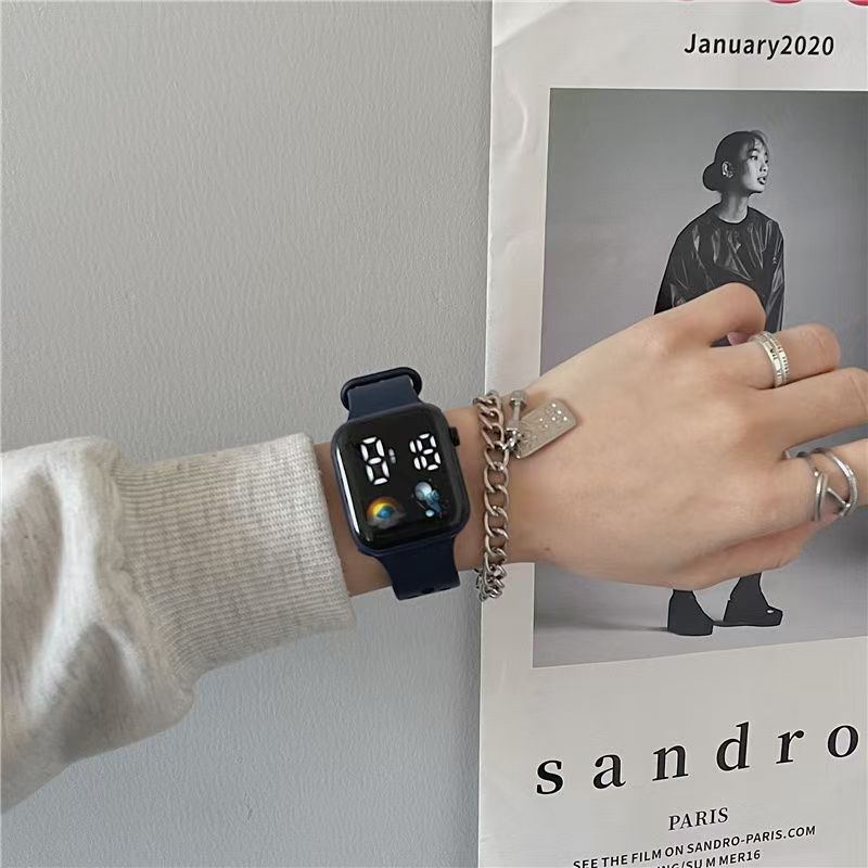 Elektronische Uhr, Einfache Ein-Knopf-Uhr, Schüleruhr