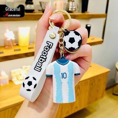 Kreativer Europameisterschaft Fußballtrikot Schlüsselanhänger Anhänger - Trendiges Cartoon-Design, Perfekt als Geschenk für Paare oder Zubehör für Rucksäcke und Autoschlüssel.