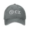 Česká Zbrojovka Uherský Brod Senajan Baseballové čepice CZ USA Distressed Cotton Hats Cap Vintage Outdoor Nastavitelná Snapback Cap