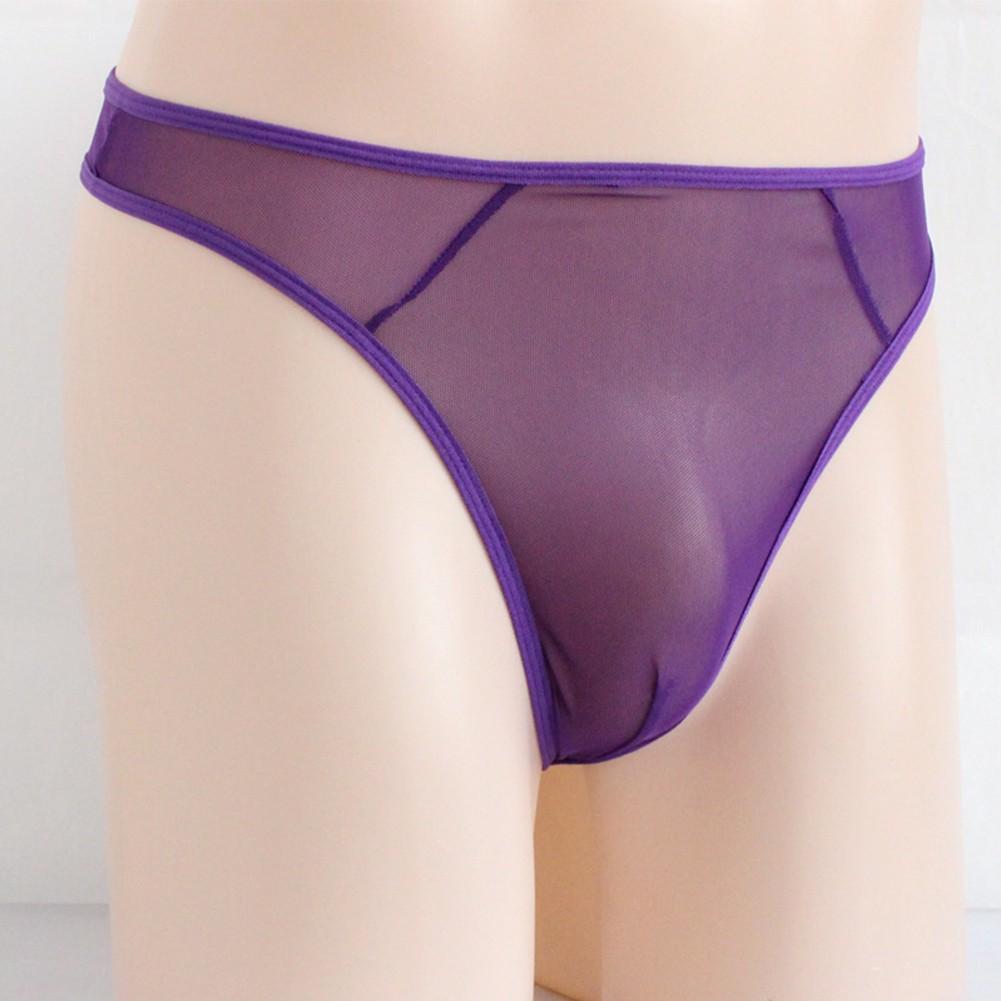 Mesh Briefs Sheer See-Through T-back Thong Underpants