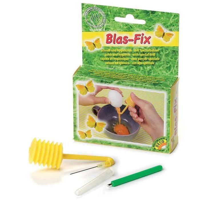 Outils pour décorer les œufs de Pâques - KNORR prandell - Blas-Fix - Jaune/Vert - 3 pièces - Mixte