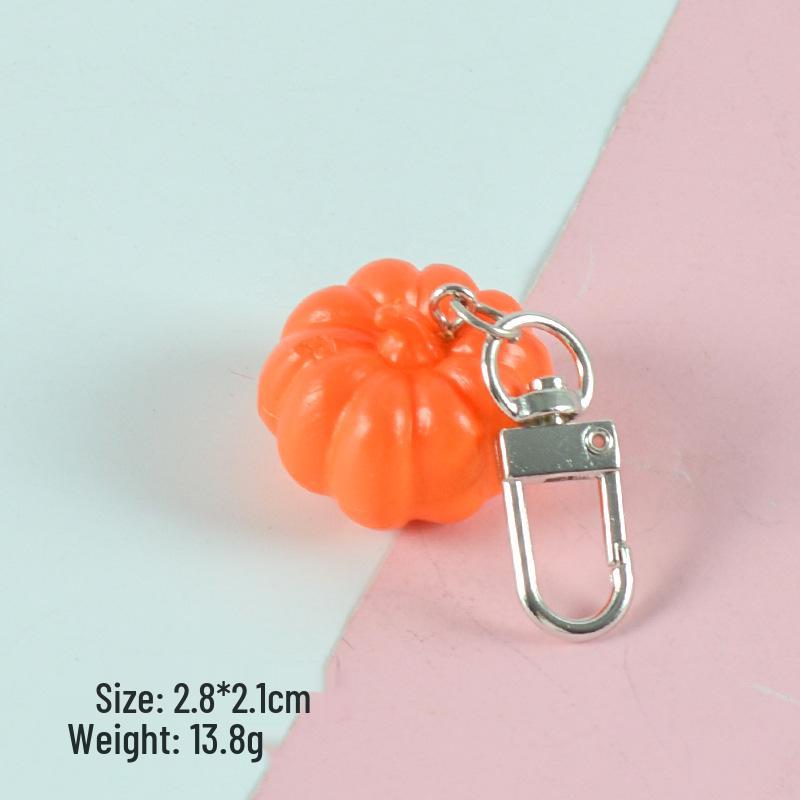 Vegetable Keychain Set: Chili, Broccoli, Garlic Food Pendants - Unique Bag Accessories