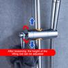 Adjustable Shower Bracket Universal 15x4cm Shower Rail Head Bar Holder Lifting Rod Clamp Holder Replacement Bracket