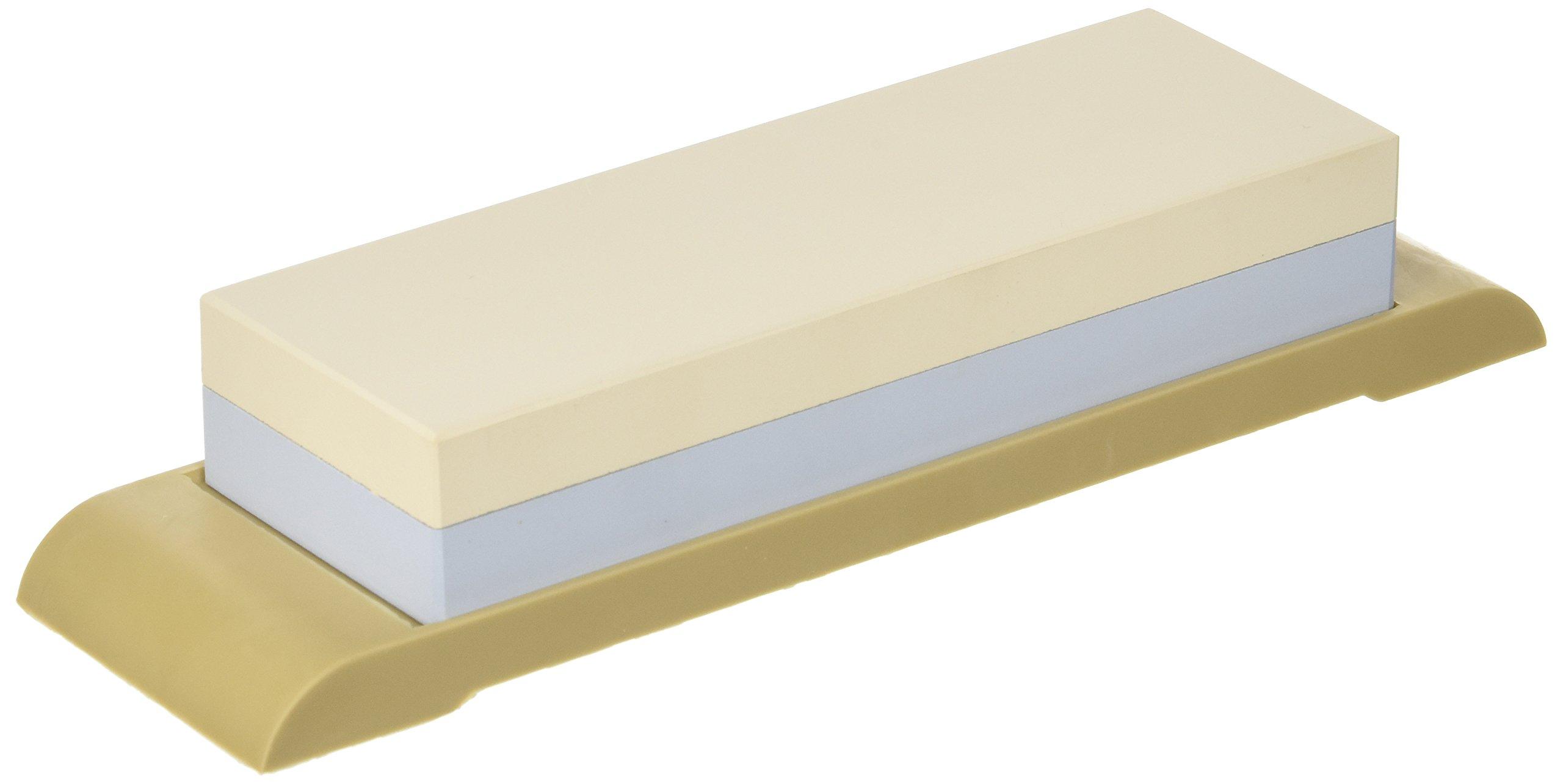 

Suehiro Точилка Кухонный точильный камень с полностью резиновым основанием Двусторонний #3000/#1000 SKG-27 бежевый