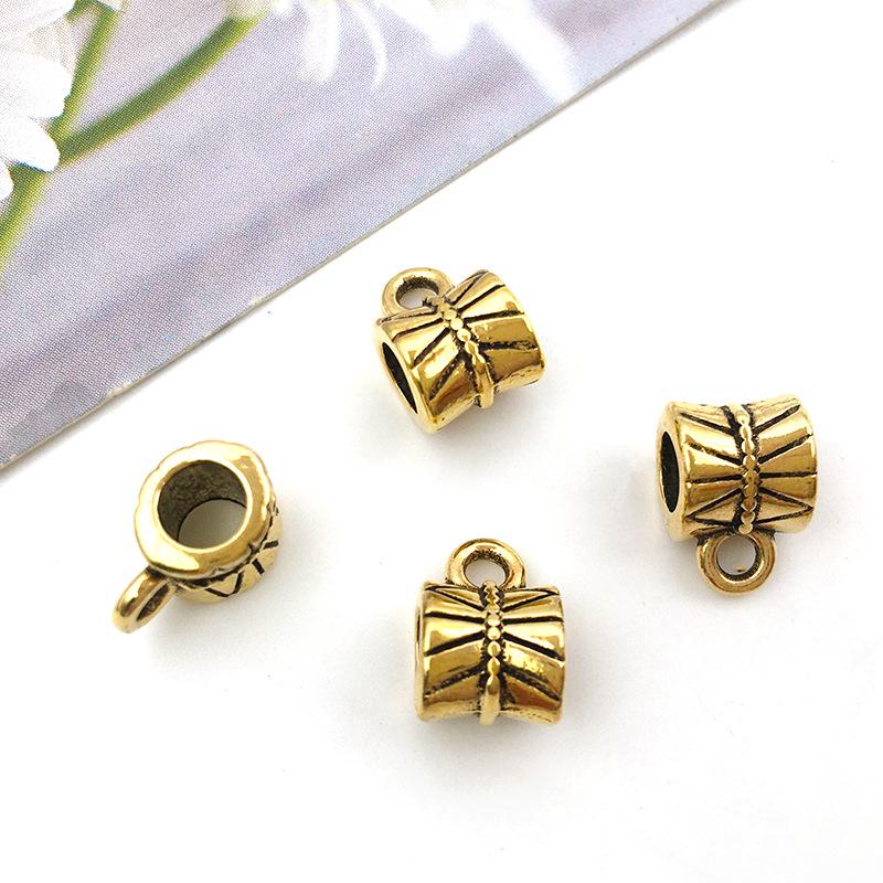 DIY Electroplated Jewelry Kit: Alloy Pendant Connector, Clasp, Jump Ring, Spacer Bead for Bracelets & Necklaces