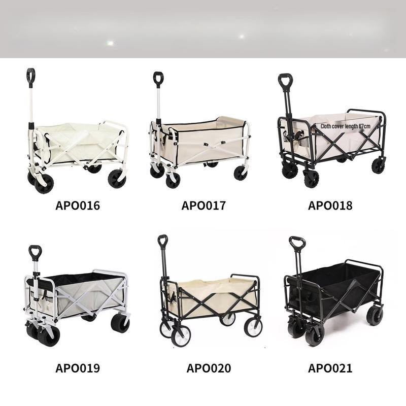 Deluxe Electric Folding Camping Cart with Tank Wheels