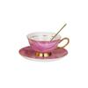 Shangqi Seidenmuster Kaffeetassenset mit Goldrand