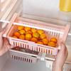 Adjustable Stretchable Refrigerator Organizer Basket Refrigerator Pull-out Drawers Spacer Layer Storage Rack
