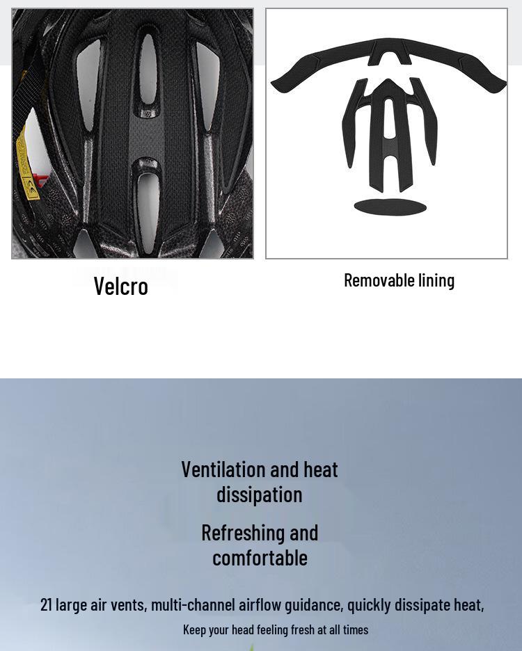Adult Ultra-light Adjustable Cycling Helmet - Imitation Integrated Style for Road Bikes