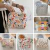Portable Beauty Case Cotton Floral Cosmetic Pouch Toilet Bag Female Handbags Makeup Bag