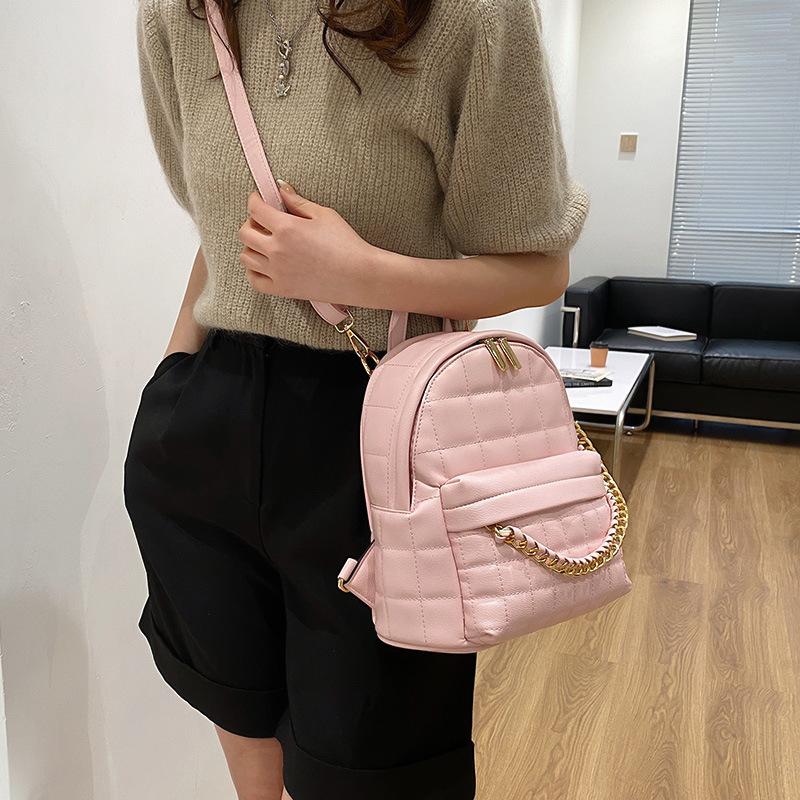 New Trendy Double-shoulder Bag - Versatile for Women, Korean-style Fashionable Schoolbag with High-end Design, Mini Backpack