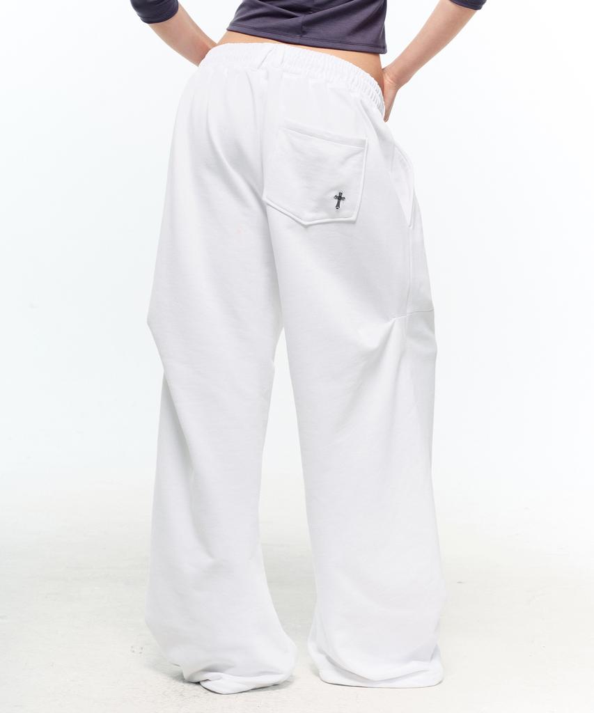 2000ARCHIVES Slouchy Sweatpants (White)