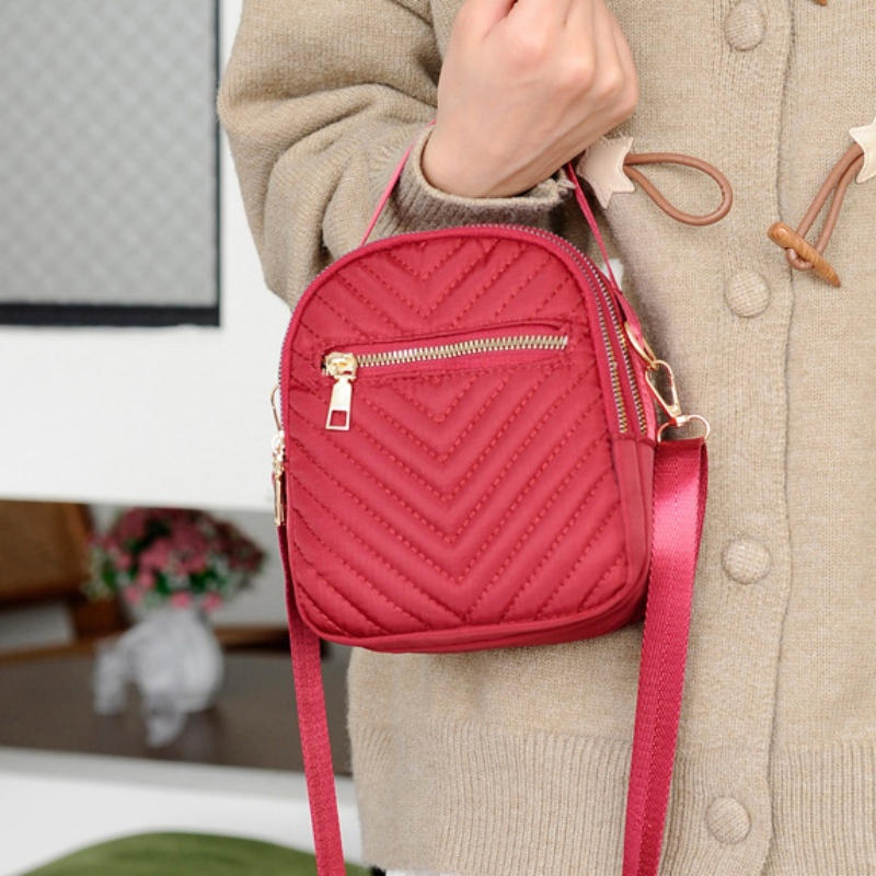 Women's Crossbody Bag Small Trendy PU Leather Shoulder Purse Casual Versatile Vintage Round Phone Bag Travel Daypack