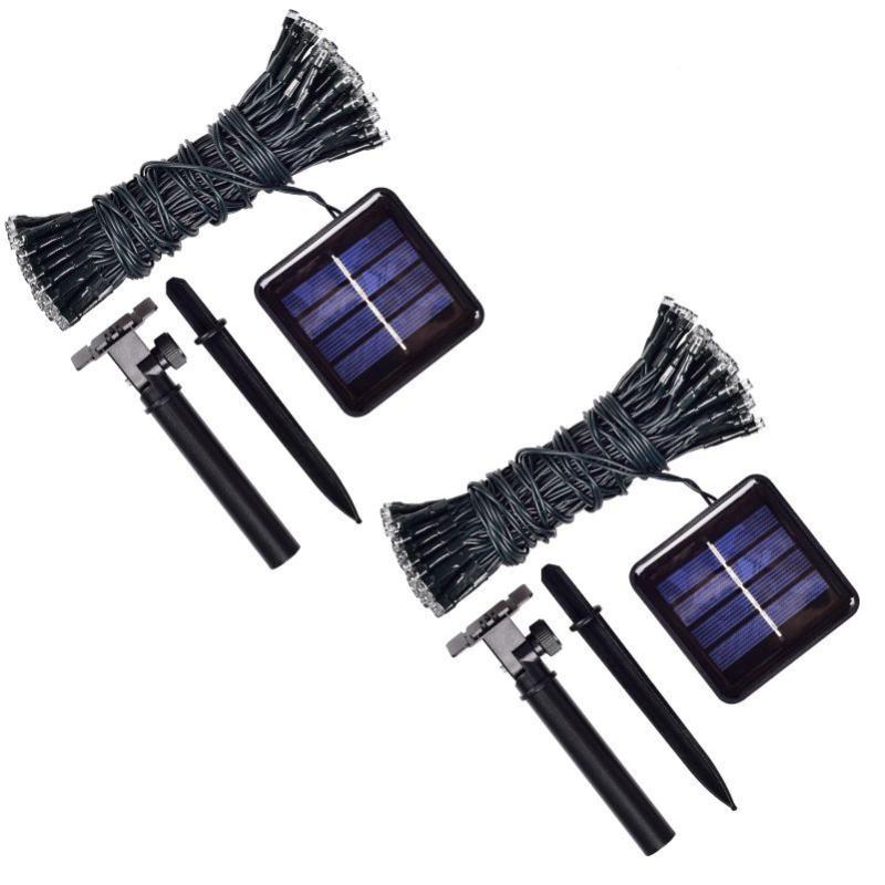 1 Pcs 12m 100 Lights LED Solar Lights Outdoor Fairy Garland String Lights Garden Tassel Lights Christmas Patio Party Decoration