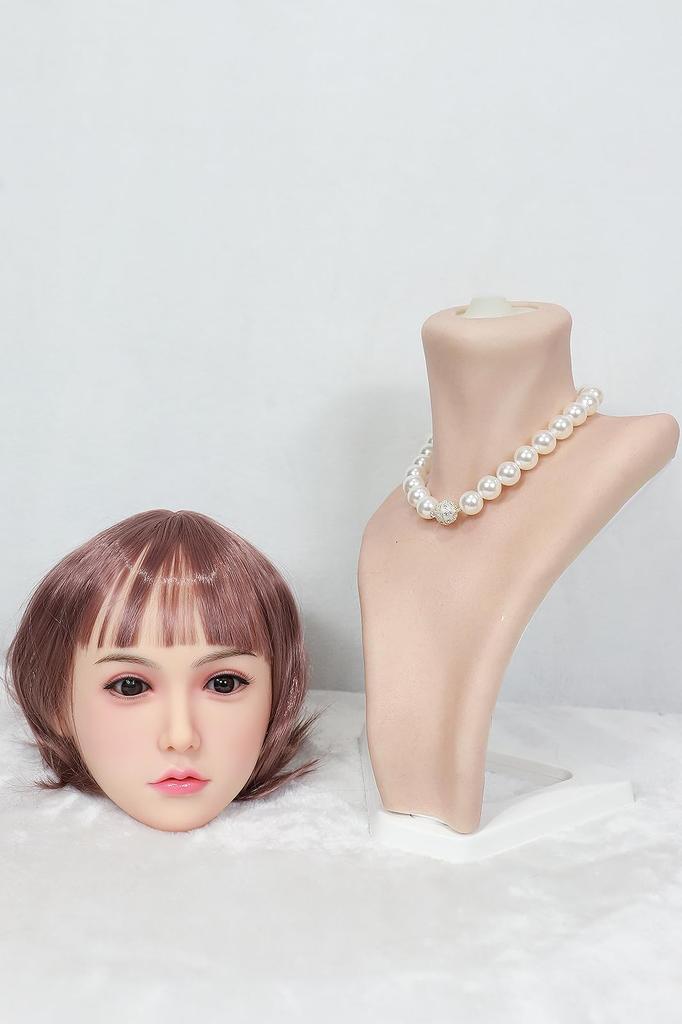 Nur Kopffigur Silikonkopf Nur Kopf Perückentyp 2 Verbindungsarten Perückentyp Nummer 100% GJ-055