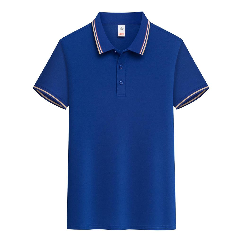 Customizable Breathable Polo Shirt with Logo, Short Sleeve, Sweat-Wicking, Perfect for Corporate or Group Culture Events.