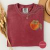 Watercolor Persimmon Fruit Art Tee, Watercolor Persimmon Tee, Autumn Fruit Art Shirt, Painted Persimmon Art, Thanksgiving Gift Tee