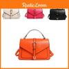 Versatile Retro Color Block Small Square Shoulder Bag For Women In Black White Pink And Orange