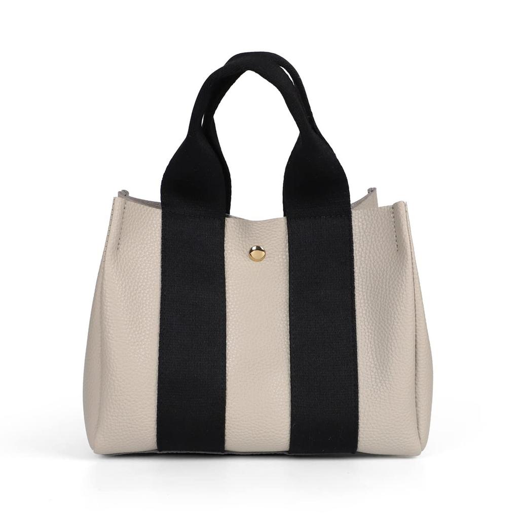 Lizdays A4 Tote Tape IC Card Small Gray X Women's Bag, 2-Way, Handle, Pocket, (Light Black)