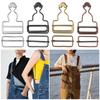Adjustable DIY Suspender Brace Clips Overalls Fasteners Jeans Brace Buttons Denims Dungaree Buckles